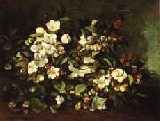 Gustave Courbet Apple Tree Branch in Flower Spain oil painting artist